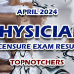 Physician Licensure Exam Result April 2024 - TOPNOTCHERS