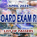 RME Board Exam Result April 2024 - LIST OF PASSERS