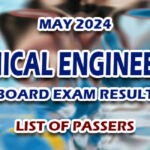 Chemical Engineering Board Exam Result May 2024 - LIST OF PASSERS