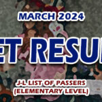 LET Result March 2024 J-L ELEMENTARY LIST OF PASSERS
