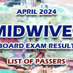 Midwives Board Exam Result April 2024 - LIST OF PASSERS
