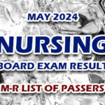 Nursing Board Exam Result May 2024 M-R LIST OF PASSERS