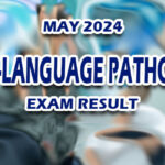 Speech-Language Pathologist Exam Result May 2024