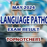 Speech-Language Pathologist Exam Result May 2024 - TOPNOTCHERS