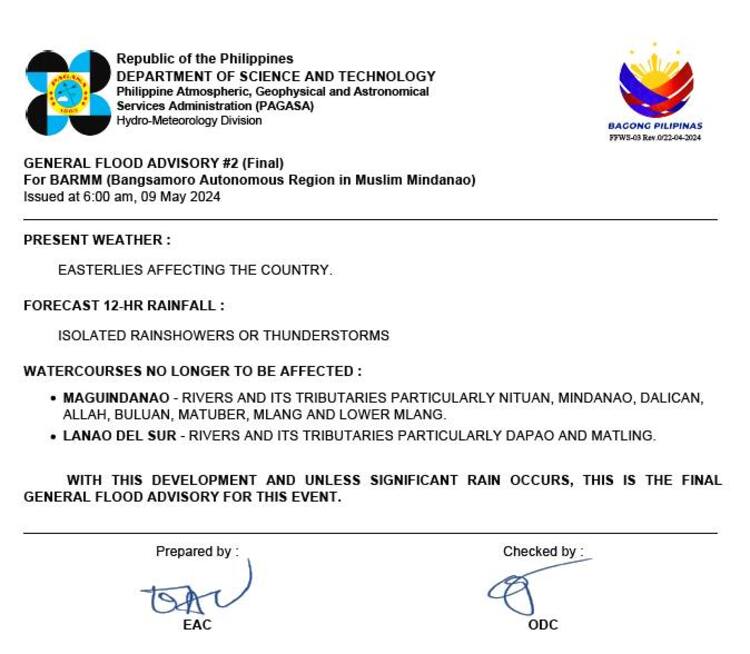 Pagasa Weather Forecast May 9, 2024 NewsFeed