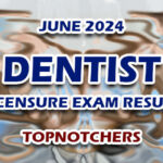 Dentist Licensure Exam Result June 2024 - TOPNOTCHERS