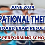 Occupational Therapist Board Exam Result June 2024 - TOP PERFORMING SCHOOLS