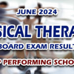 Physical Therapist Board Exam Result June 2024 - TOP PERFORMING SCHOOLS