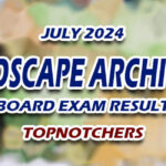 Landscape Architect Board Exam Result July 2024 - TOPNOTCHERS