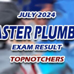 Master Plumber Exam Result July 2024 - TOPNOTCHERS