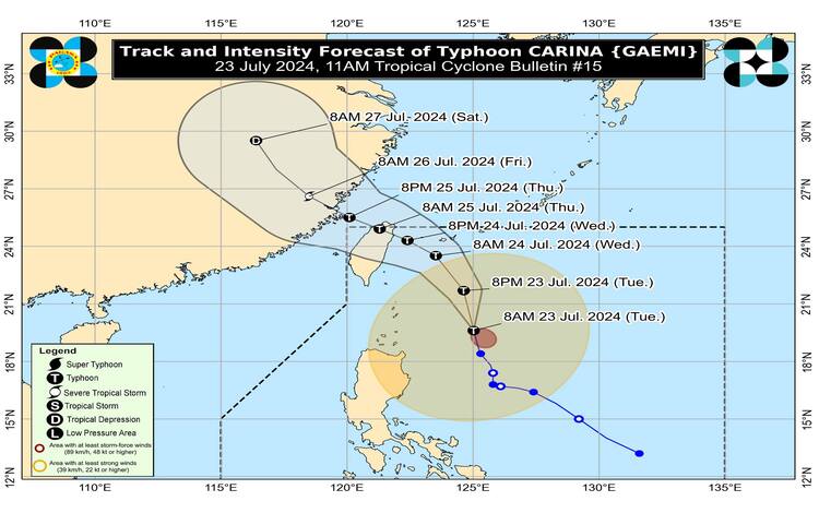 Typhoon Carina 