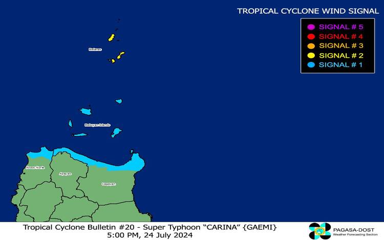 Super Typhoon Carina (GAEMI) 5 PM Update | NewsFeed