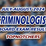 Criminologist Board Exam Result July-August 2024 - TOPNOTCHERS
