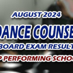 Guidance Counselor Board Exam Result August 2024 - TOP PERFORMING SCHOOLS