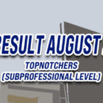 CSE Result August 2024 - TOPNOTCHERS (Subprofessional)