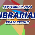 Librarian Exam Result September 2024