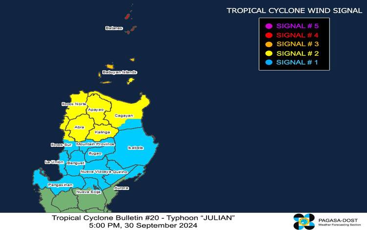 Typhoon Julian Updates