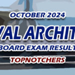 Naval Architect Board Exam Result October 2024 - TOPNOTCHERS