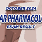 Ocular Pharmacologist Exam Result October 2024 - FULL LIST OF PASSERS
