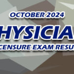 Physician Licensure Exam Result October 2024