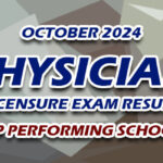 Physician Licensure Exam Result October 2024 - TOP PERFORMING SCHOOLS