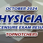 Physician Licensure Exam Result October 2024 - TOPNOTCHERS