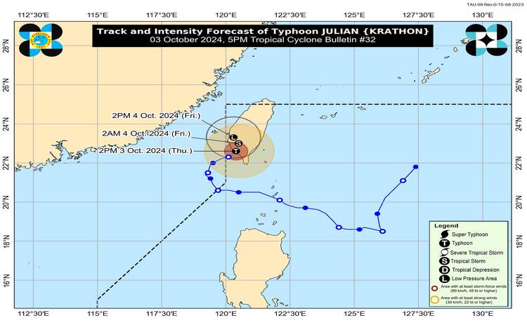 Typhoon Julian Update