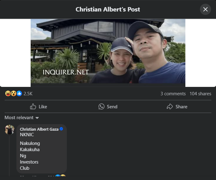 Xian Gaza to Chito Miranda