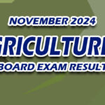 Agriculturist Board Exam Result November 2024
