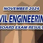 Civil Engineering Board Exam Result November 2024