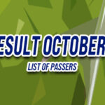 FLE Result October 2024 - LIST OF PASSERS