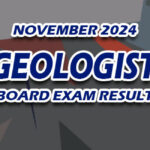 Geologist Board Exam Result November 2024