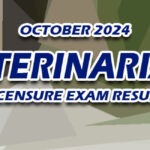 Veterinarian Licensure Exam Result October 2024