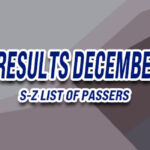 CPALE Results December 2024 S-Z LIST OF PASSERS