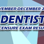 Dentist Licensure Exam Result November-December 2024