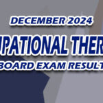 Occupational Therapist Board Exam Result December 2024