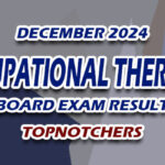 Occupational Therapist Board Exam Result December 2024 - TOPNOTCHERS