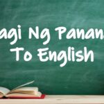 Bahagi Ng Pananalita To English