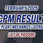 CPM Licensure Exam Result February 2025 - LIST OF PASSERS