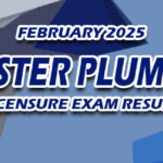 Master Plumber Licensure Exam Result February 2025