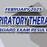 Respiratory Therapist Board Exam Result February 2025