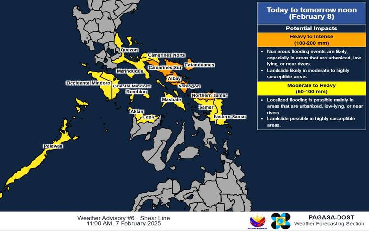 Pagasa Rainfall Warning