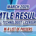 MTLE Result March 2025 M-R LIST OF PASSERS