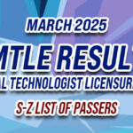 MTLE Result March 2025 S-Z LIST OF PASSERS