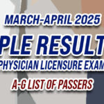 PLE RESULT March-April 2025 A-G LIST OF PASSERS