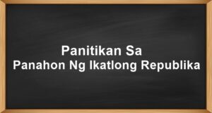 Panitikan Sa Panahon Ng Ikatlong Republika