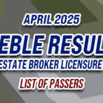 REBLE Result April 2025 - LIST OF PASSERS
