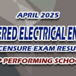Registered Electrical Engineer Licensure Exam Result April 2025 - TOP PERFORMING SCHOOLS