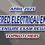 Registered Electrical Engineer Licensure Exam Result April 2025 - TOPNOTCHERS