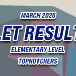 LET Result March 2025 - TOPNOTCHERS (ELEMENTARY)